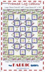 Maybe you would like to learn more about one of these? Framed Log Cabins Quilt Pattern From The Fabric Addict Featuring Che Jordan Fabrics