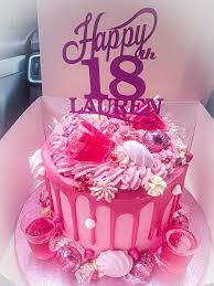 Decorated Rose Gold 18th Birthday Cakes For Girls Pink 18th Birthday Cake Birthday Cake 18th Birthday Cake 18th Birthday