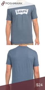 Nwt Levi S Men S Blue Crew Neck T Shirt Blue Crew Blue Man T Shirt