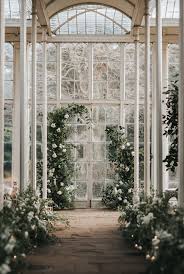 Beautiful Greenery Wedding Flower Arch At Camellia House In Wollaton Hall Nottingham Weddingbombo Wedding Arch Flowers Luxury Wedding Venues Greenery Wedding