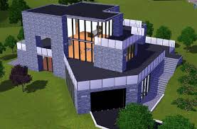 Sims 3 Maison Moderne Avec Garage En Angle Architecture Maison House Jeu Les Sims 3 Game Outdoor Furniture Sets House Styles Mansions