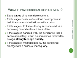 Eirk Eriksons Stages Of Psychosocial Development