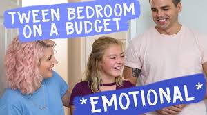 Tween Bedroom On A Budget Emotional Mr Kate Decorates Youtube