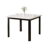 Conjunto de Mesa de Jantar Quadrada Moderna com Tampo de ...