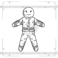 18 high quality christmas cookies clipart black and white in different resolutions. Gingerbread Christmas Cookies White Black Vector Clipart