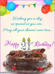 Birthday Wishes For 21 Year Old Nephew 21st Birthday Greetings Ecardcorner 21st Birthday 21st Birthday Wishes Birthday