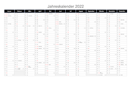 Heute möchte ich einen einfachen jahreskalender zum ausdrucken vorstellen. Jahreskalender 2022 Schweiz Excel Pdf Muster Vorlage Ch