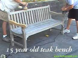 Garden furniture is exposed to the elements and in the uk that means it gets wet on a regular basis. Authenteak Teak Refinishing And Teak Cleaning Youtube