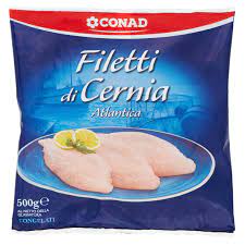 La cernia di per se è un pesce molto buono e preparato con la speciale impanatura farà si che anche chi non ama il pesce li mangerà volentieri. Filetti Di Cernia Atlantica Congelati 500 G Conad Conad