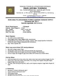 Membahas materi untuk menghadapi ujian sekolah. Download Rpph Paud Masa Pandemi Paud Jateng Pictures Silabus Rpp