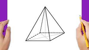 Here are some examples of nets of solids: How To Draw A Rectangular Right Pyramid Youtube