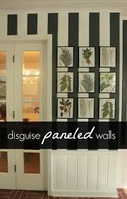 Disguise Paneled Walls Paneling Makeover Painted Paneling Walls Wall Paneling