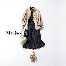 送別会のダブルヘッダー。ウエストゴムのワンピースなのでたくさん食べても無問題！【3月のコーデ 4th Thu.】 |  ファッション誌Marisol(マリソル) 40代をもっとキレイに。女っぷり上々！