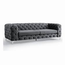 Der sitzkomfort ist mäßig fest, aber wie bei allen stilen wird variieren, basierend auf die tiefe der sofa und die qualität der füllung in die kissen. Design Samt Sofa Modern Barock Grau 3 Sitzer Kaufland De