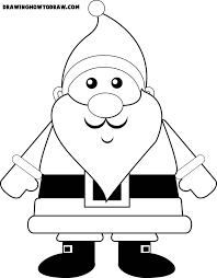 An Easy Cartoon Santa Clause To Learn How To Draw Step By Step For Kids - How To Draw Step By Step Drawing Tutorials Santa Claus Drawing Easy Santa Claus Drawing
