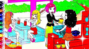 Today we are going to paint a stephanie painting page from lazytown characters.stephanie is an imaginary character from lazytown. Lego Friends Stephanie Andrea Olivia Coloring Book Pages Fun Art Speed Coloring Video Youtube