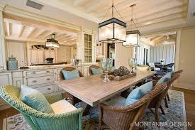 Hafele lemans corner storage unit provides flexible storage for pots and pans close to the range. Casual Beach House Dining Room Montanna Associates Interior Design