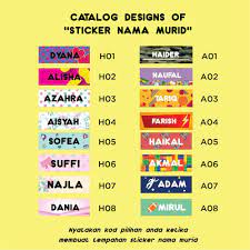 Log in or create an account to see photos of desain stiker. Sticker Nama Murid Flexisprint