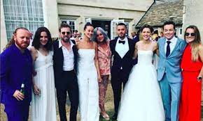 Keith Lemon Makes Rare Appearance With Wife At Emma And Matt Willis Wedding Renewal Party Hello
