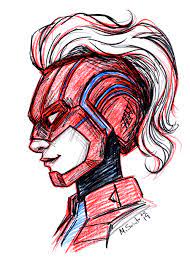 Captain Marvel Helmet By Msciuto On Deviantart Captain Marvel Marvel Marvel Drawings