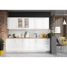 Jazzi Cuisine Complete Modulaire Lineaire L 260cm 8 Pcs Ensemble Armoires Meubles Cuisine Finition Blanc Laquee Gris Mat Achat Vente Cuisine Complete Jazzi Cuisine Complete Soldes Sur Cdiscount Des Le 20 Janvier Cdiscount