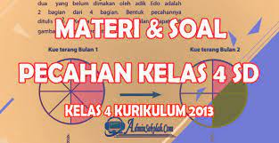 Kusam, bulat dan runcing d. Materi Dan Soal Pecahan Kelas 4 Sd Matematika Kurikulum 2013 Admin Sekolah