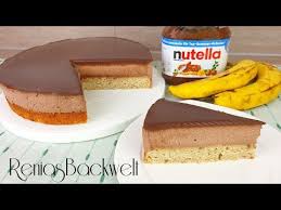 Nutella Bananen Torte Von Der Feinen Sorte Youtube Nutella Einfach Lecker Lebensmittel Essen
