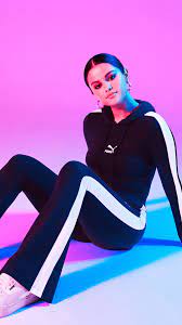 Who is selenas new bff(1st one ) and who is her old one( second one ). Selena Gomez Puma Photoshoot 4k Wallpaper 4 2611