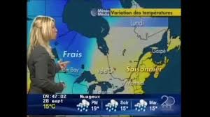 En effet, sa robe s'est confondue avec la carte projetée sur le fond vert. Caroline Cote Presentatrice Meteo Media Youtube
