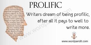 Prolific content has failed to load to correctly. Meaning Of Prolific