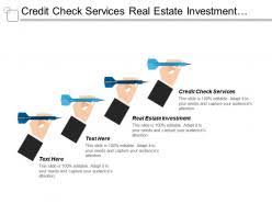 Credit check services real estate investment retail marketing cpb |  Presentation Graphics | Presentation PowerPoint Example | Slide Templates
