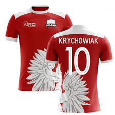 El primer balón que tocó robert lewandowski fue en su área. 2020 2021 Poland Away Concept Football Shirt Krychowiak 10 Kids
