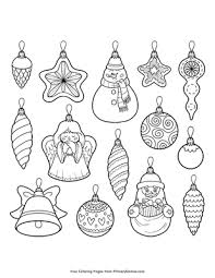 636x800 christmas ornament coloring pages mandala ornament black and white. Christmas Ornaments Coloring Page Free Printable Pdf From Primarygames