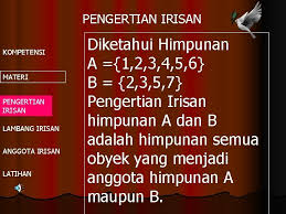 Maybe you would like to learn more about one of these? Irisan Himpunan Kelas Vii Smp Oleh Chamim Tohari
