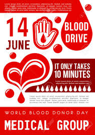 Within a few days of a blood donation, your body replaces the lost fluids. World Blood Donor Day Of 14 June Poster Blood Donation Banner Royalty Free Cliparts Vectors And Stock Illustration Image 124517754