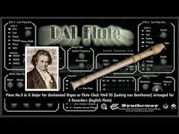 Piece No 3 In G Major For Flute Clock Ludwig Van Beethoven Syntheway Recorder English Flute Vst Music Software G Major Beethoven