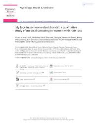 My face in someone else's hands': A qualitative study of medical tattooing  in women with hair loss