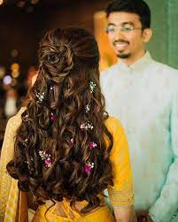 An indian bridal hairstyle video can illustrate multiple steps for how the style can be produced with a good layout that adds a fancy floral arrangement. 91 Gorgeous Indian Bridal Hairstyles For Short Medium Long Hair Long Hair Styles Hair Styles Stylish Hair
