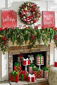 Deck The Halls Wreath Grandin Road Christmas Mantel Decorations Christmas Garland Christmas Decorations Garland