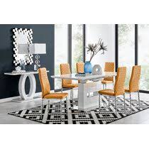 …  read more  to complete the look dfs also have a range of sideboards, accent chairs and occasional tables.most of our dining tables come with 4 dining chairs but if you need seating for. 8 Seater Dining Table Sets You Ll Love Wayfair Co Uk