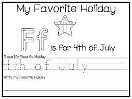 Enjoy making and eating this yummy treat with your preschooler. My Favorite Holiday 4th Of July Trace And Color Worksheets Preschool Handwritin