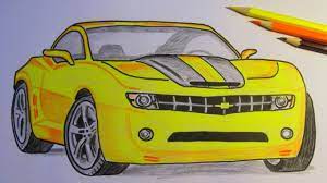 By following this video tutorial you'll learn how to make a transformers bumblebee car subscribe, like and share this video and please check out more of our easy drawing tutorials so you can learn how to get better at drawing. How To Draw And Color Bumblebee Chevrolet Camaro Transformers Youtube