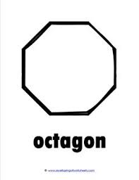 For other uses, see octagon (disambiguation). Plane Shape Octagon Shape Cards Kindergarten Shapes