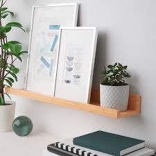 Maleras Schilderijenplank Bamboe Ikea In 2020 Picture Ledge Picture Ledge Shelf Mosslanda Picture Ledge