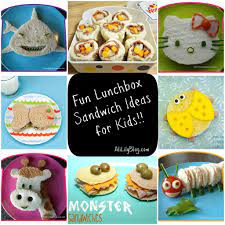 Alilily Fun Lunchbox Sandwich Ideas For Kids Fun Kid Lunch Fun Kids Food Kids Lunch For School