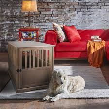 You may not realize that the sun comes through the living room window and hits the crate at 1 p.m., causing your dog to. Casual Home Large Wooden Pet Crate Dog House End Table Night Stand Taupe Gray Walmart Com Walmart Com
