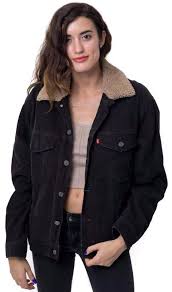 Vintage Retro 80 S Levi S Black Sherpa Collar Corduroy Jacket Unisex Jackets Corduroy Jacket Vintage Denim Jacket