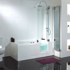 Acrylic Lowes Walk In Bathtub With Shower Long Glass Door Ce 1690 750 2057mm Shower Tub Walk In Tubs Walk In Tub Shower