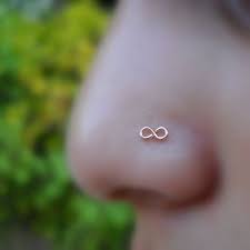 Infinity Nose Ring 14k Rose Gold Filled By Holylandstreasures 9 95 Someone Buy Me This Nose Ring Stud Nose Piercing Nose Ring