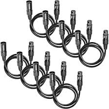 Amazon Com Gbgs Pack Of 8 3 Pin 3 2 Feet Dmx Cable For Stage Light Par Lighting Industrial Scientific